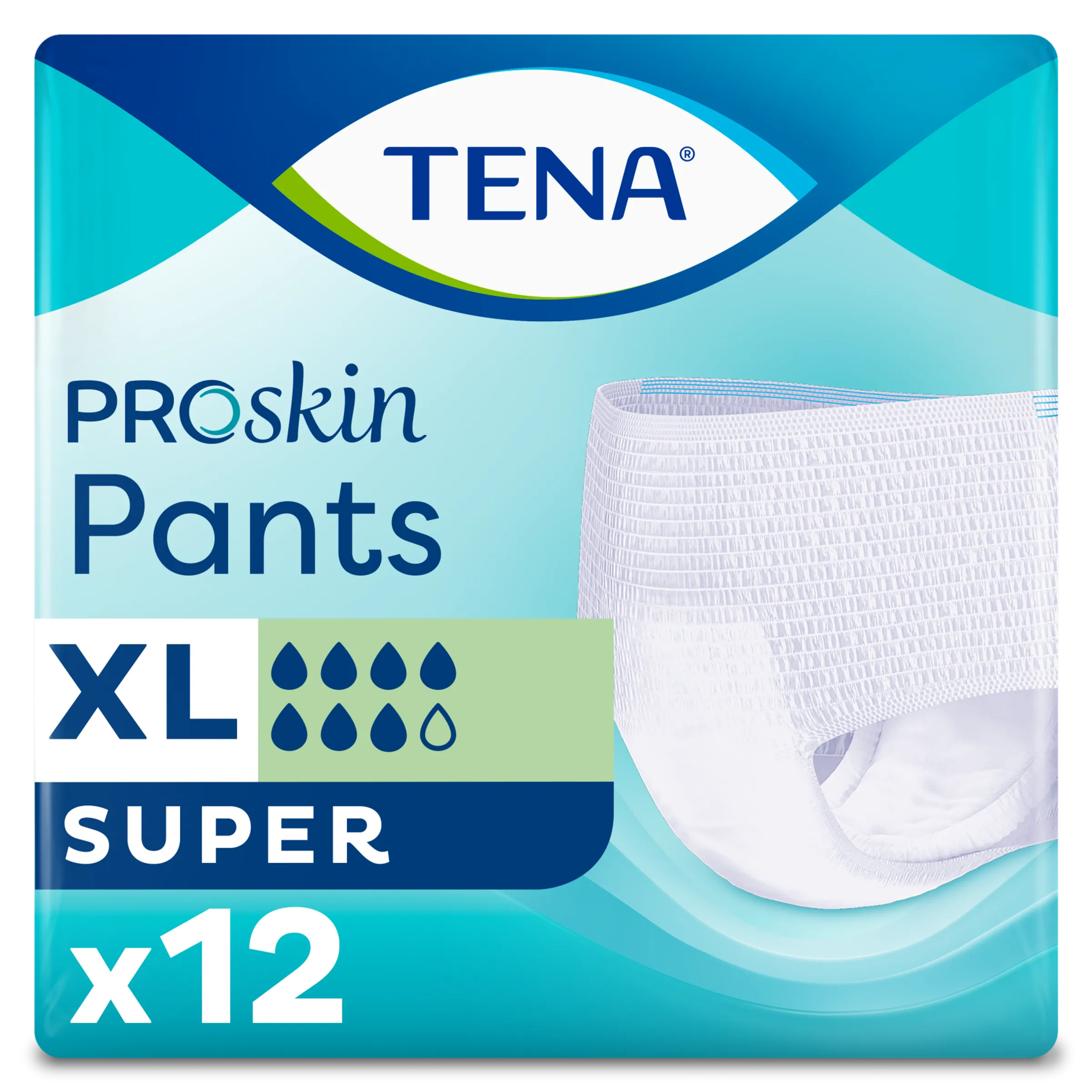 Tena Proskin Pants Super XL 12 - Comfortabele incontinentiebroekjes met FeelDry technologie