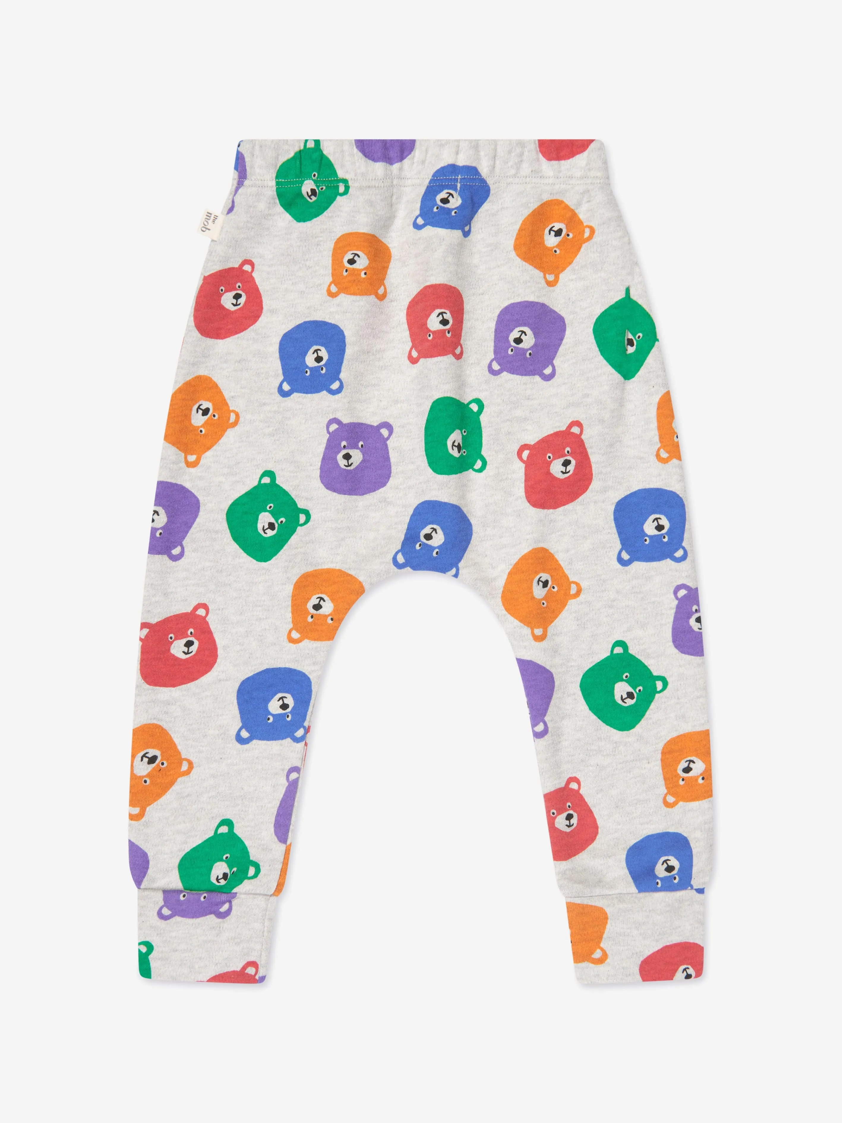 The Bonnie Mob Kids Bubbly Bears Trousers in Grey