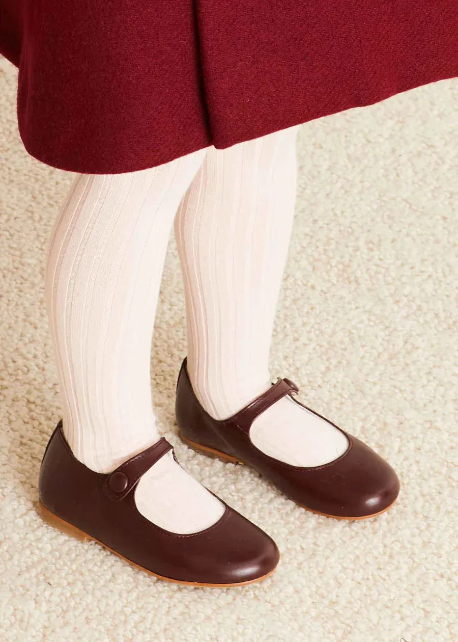 The Burgundy Corduroy Skirt Baby Girl Look