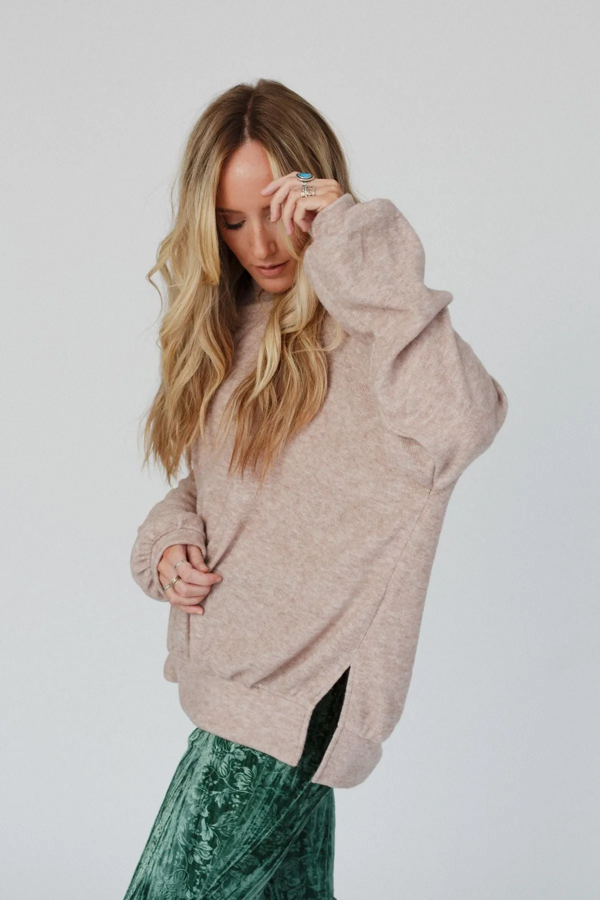 The Nest Brayden Oversized Pullover - Sand