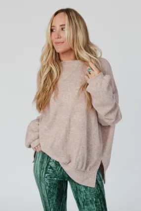 The Nest Brayden Oversized Pullover - Sand