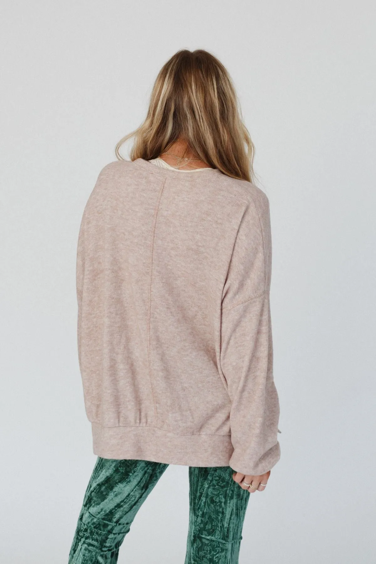 The Nest Brayden Oversized Pullover - Sand