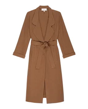 The Trapunto Trench Coat. -- Camel