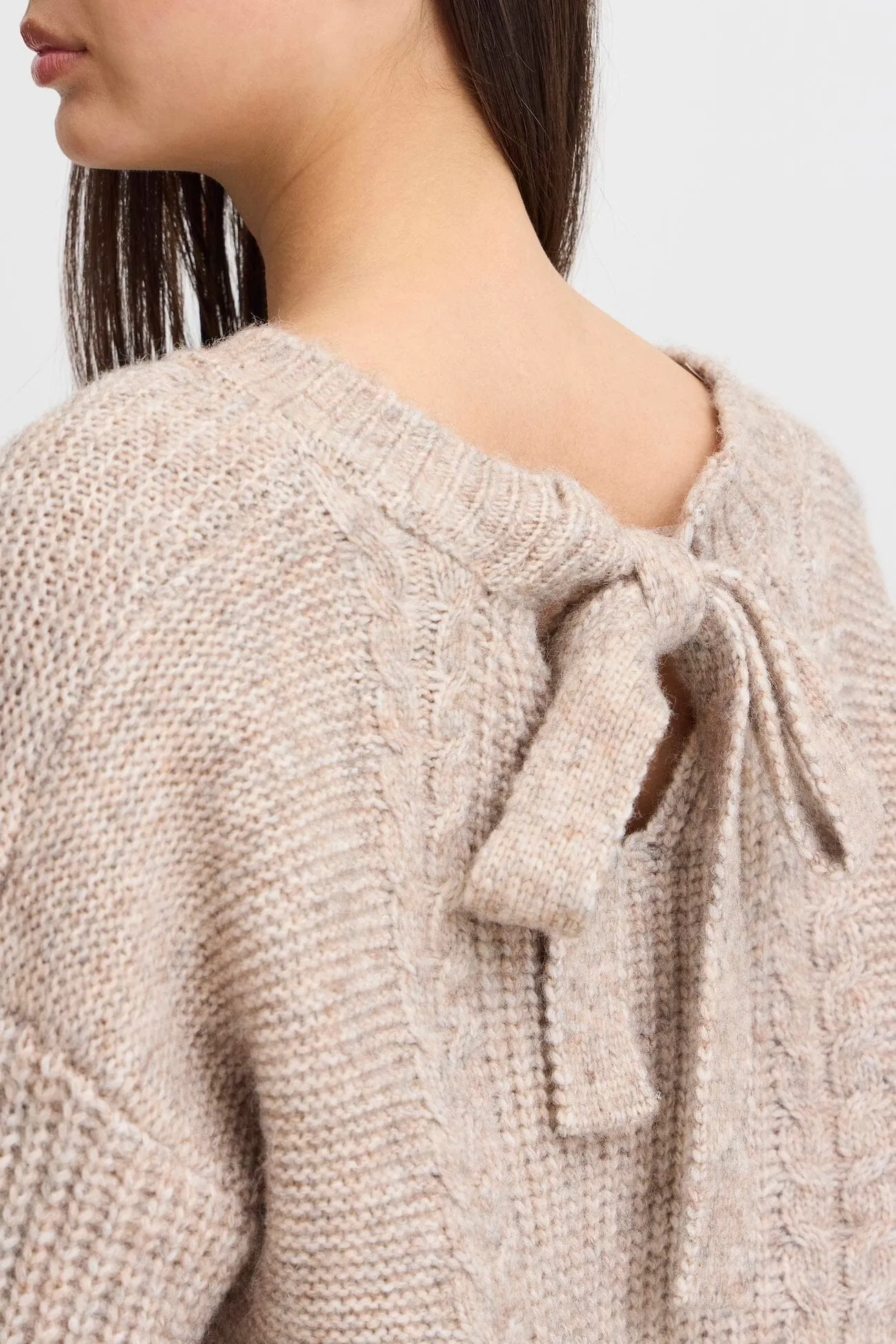 TIE BACK KNIT SWEATER