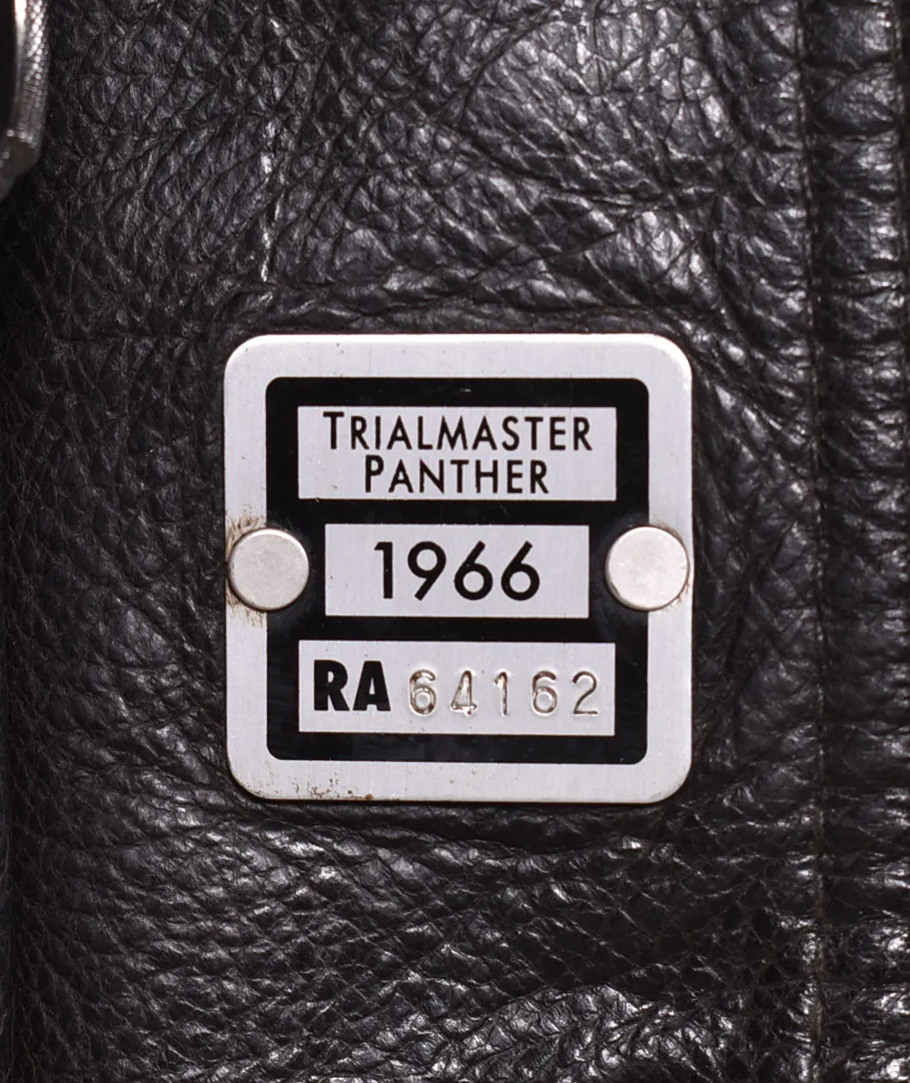 Trialmaster Panther Leather Jacket Black