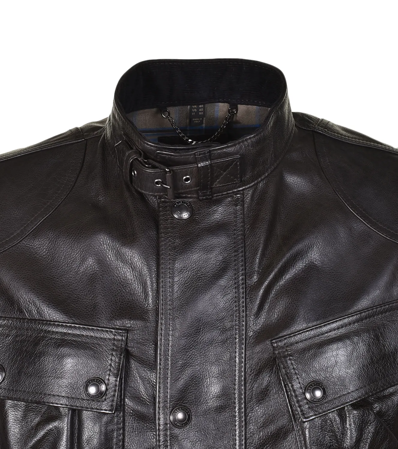 Trialmaster Panther Leather Jacket Black