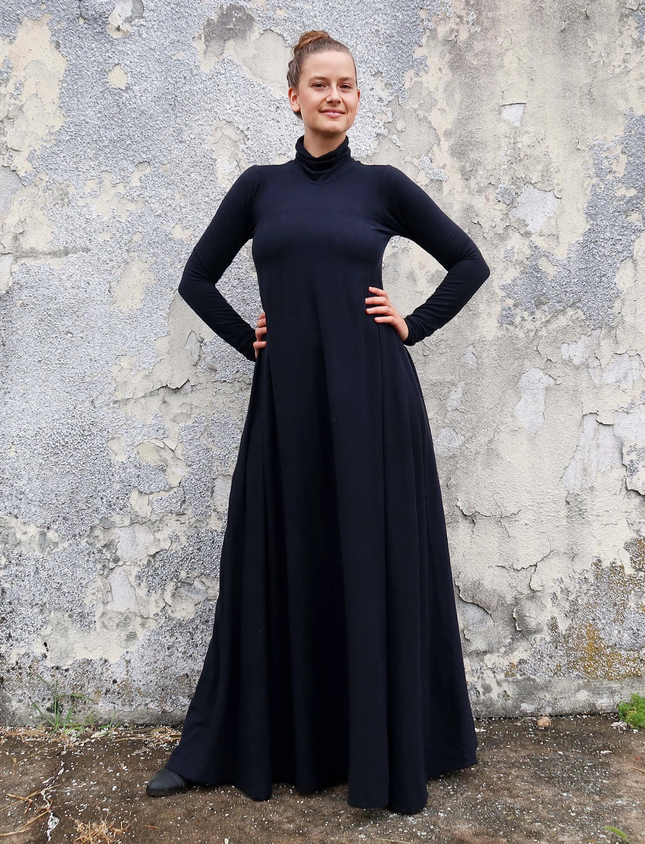 Turtleneck Wanderer Long Dress