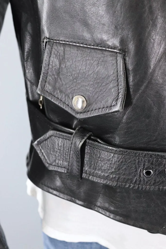 Vintage Leather Motorcycle Jacket