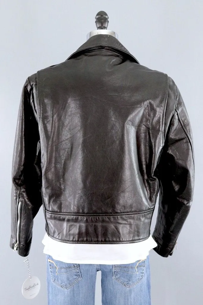 Vintage Leather Motorcycle Jacket