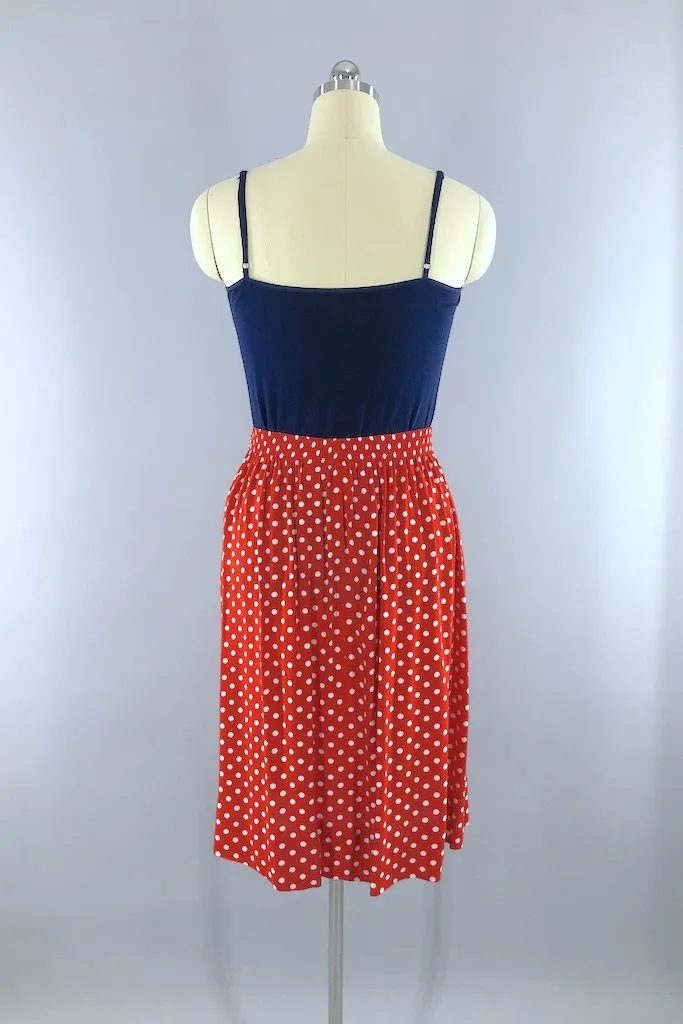 Vintage Red Polka Dot Skirt