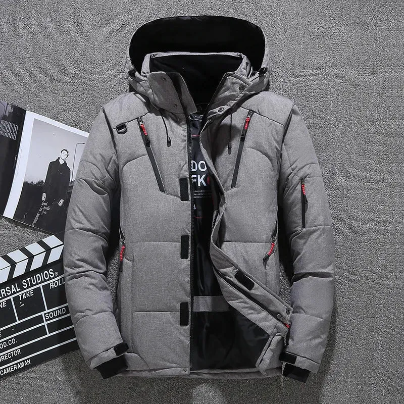 Warm Hooded Thick Polyester Parka