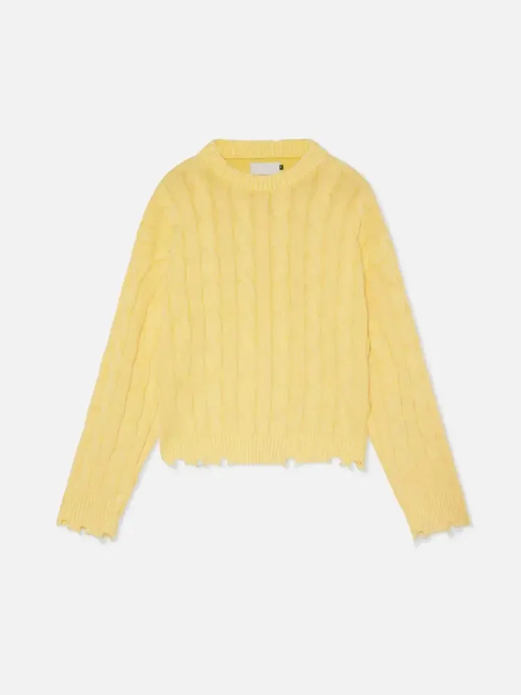 Wiaofellas  -  Casual Yellow Half Turtleneck Sweater Men Fashion Long Sleeve Tassel Knitted Pullover For Autumn Lazy Long Sleeve Knitted Jumper