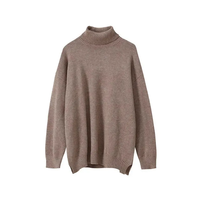 WIAOFELLAS New Arrivals Long Sleeve Men's Turtleneck Male Pullover Soft Solid Color Knitting Male Tops Clothing for Autumn Winter L103