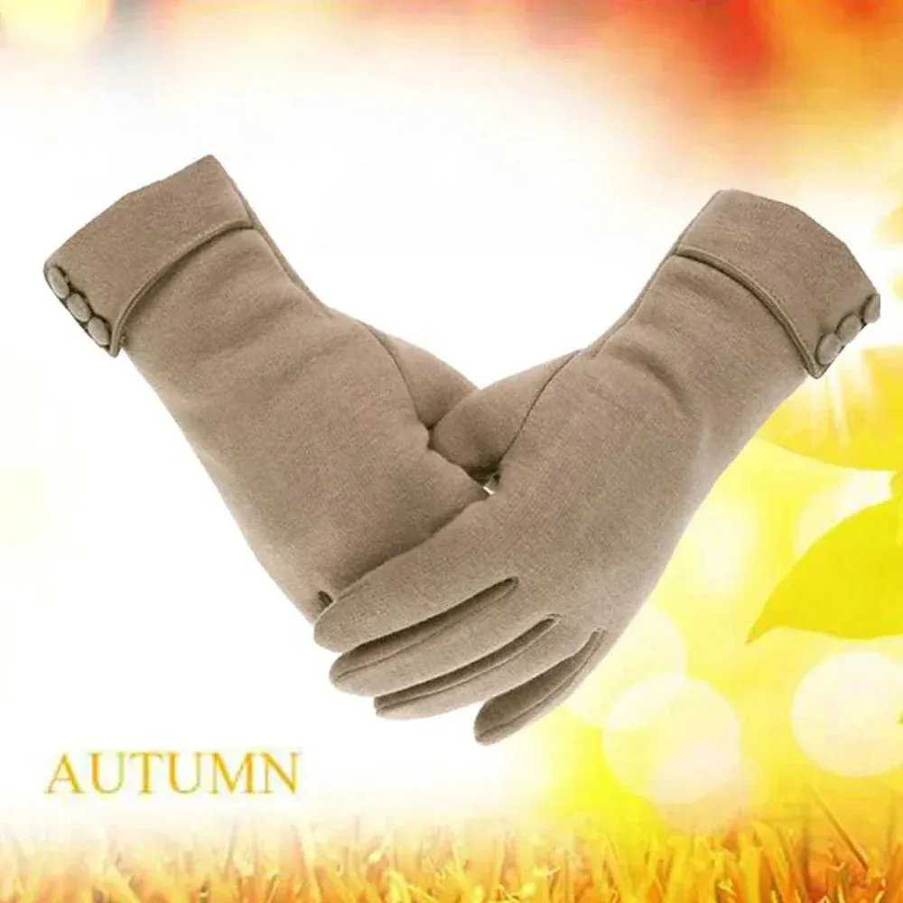 Women Winter Fleece Lined Touch Screen Warm Gloves