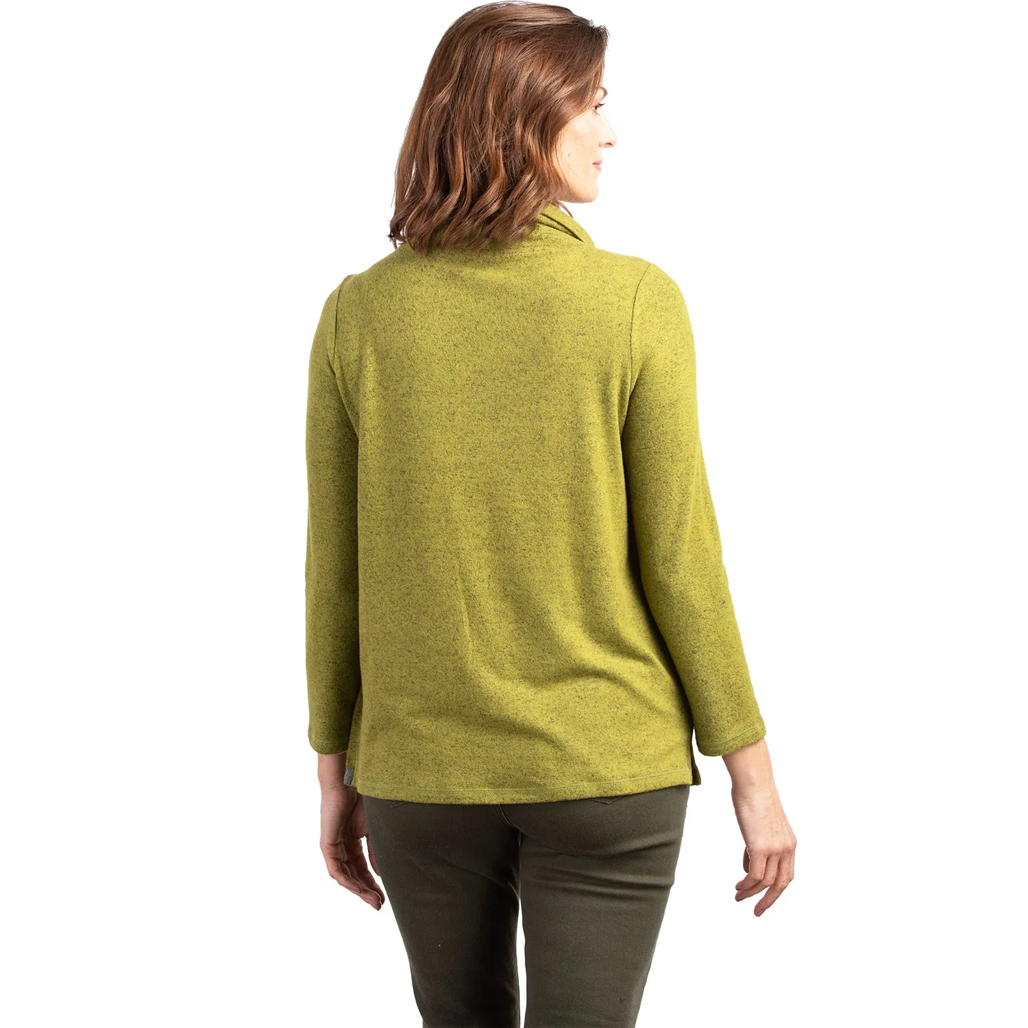 Women's Habitat Tie Neck Pullover Peat Moss