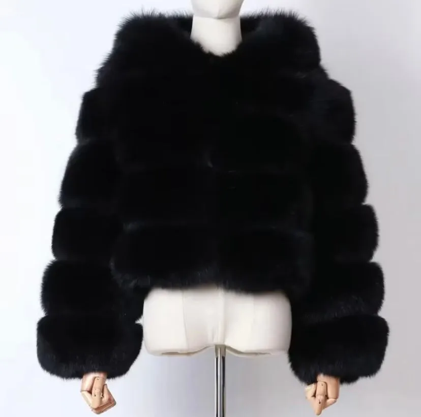 Women's Hooded Classic 5 Row Fur - Premium