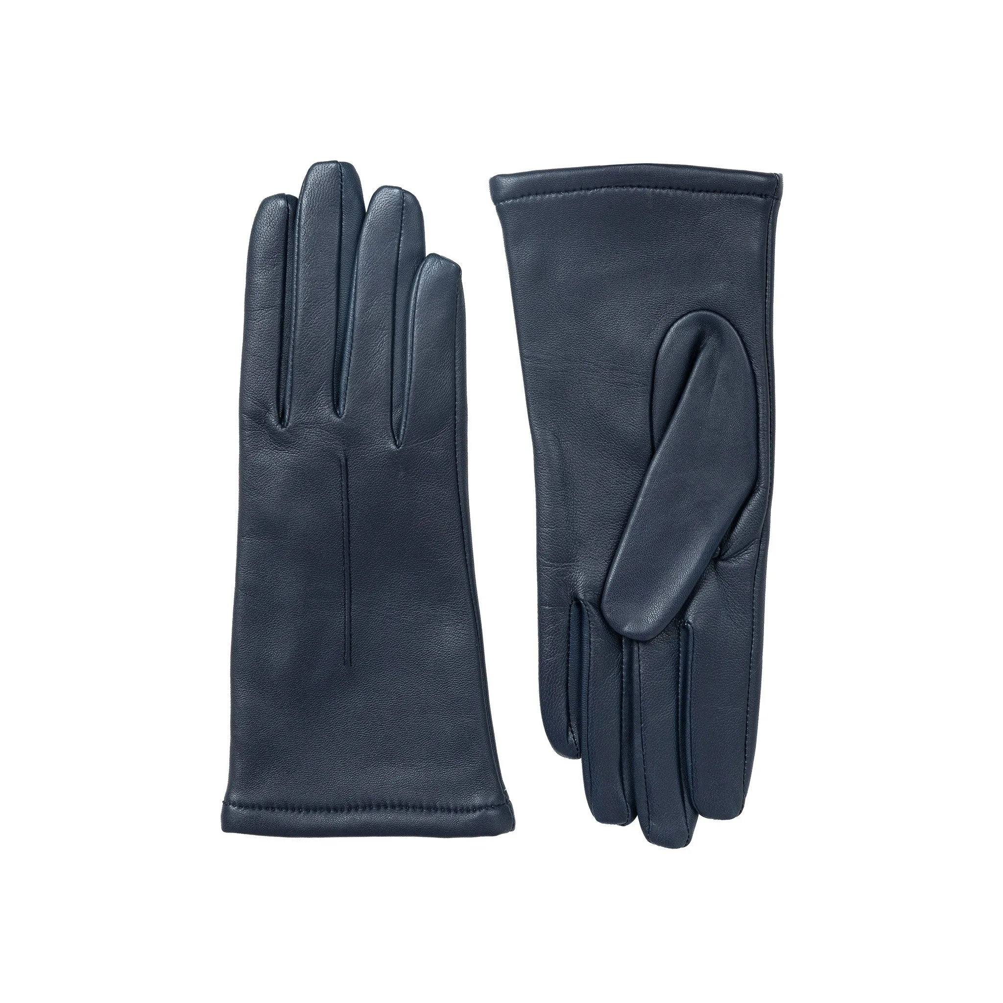 Women's Single-Point Lined Leather Gloves