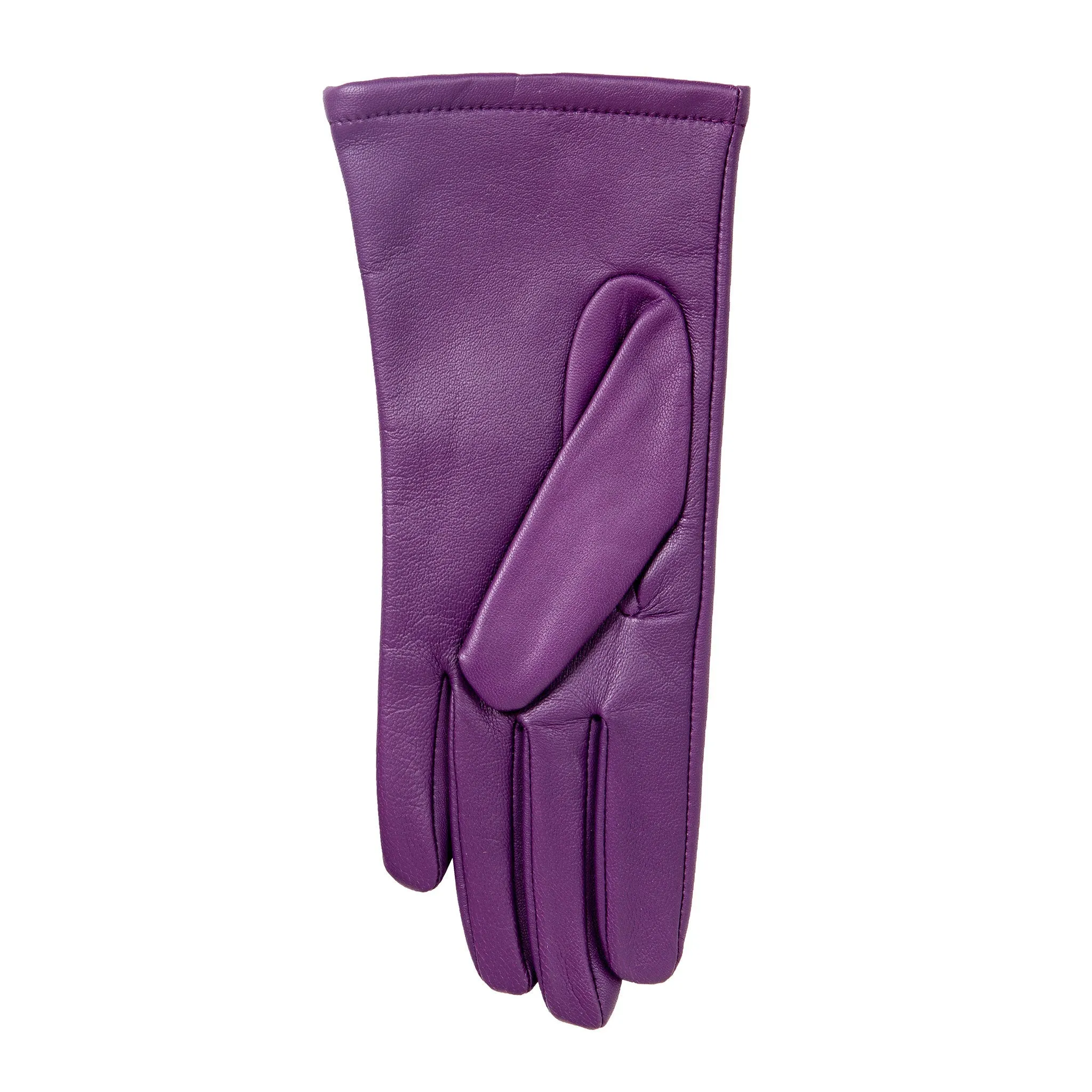 Women's Single-Point Lined Leather Gloves