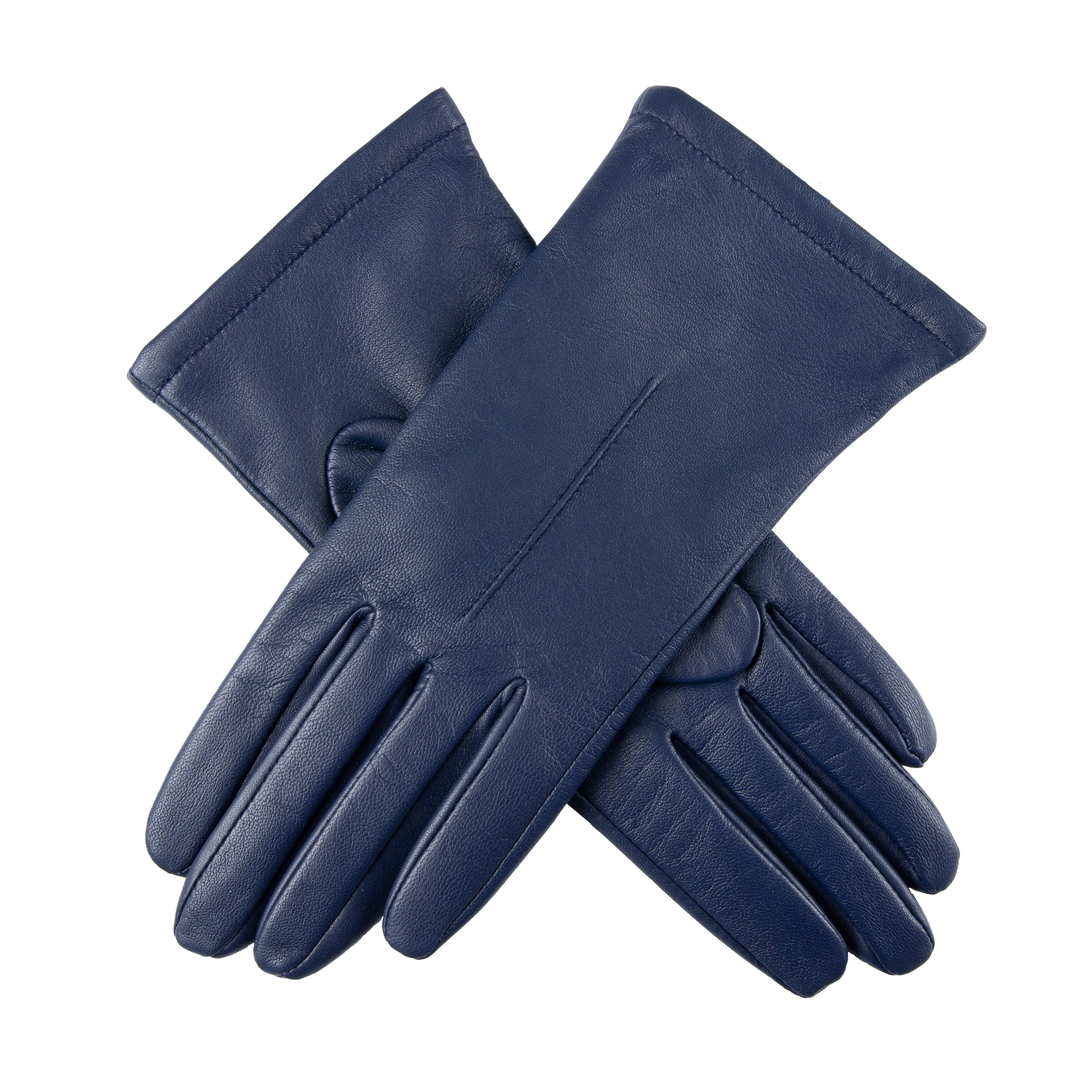 Women's Single-Point Lined Leather Gloves