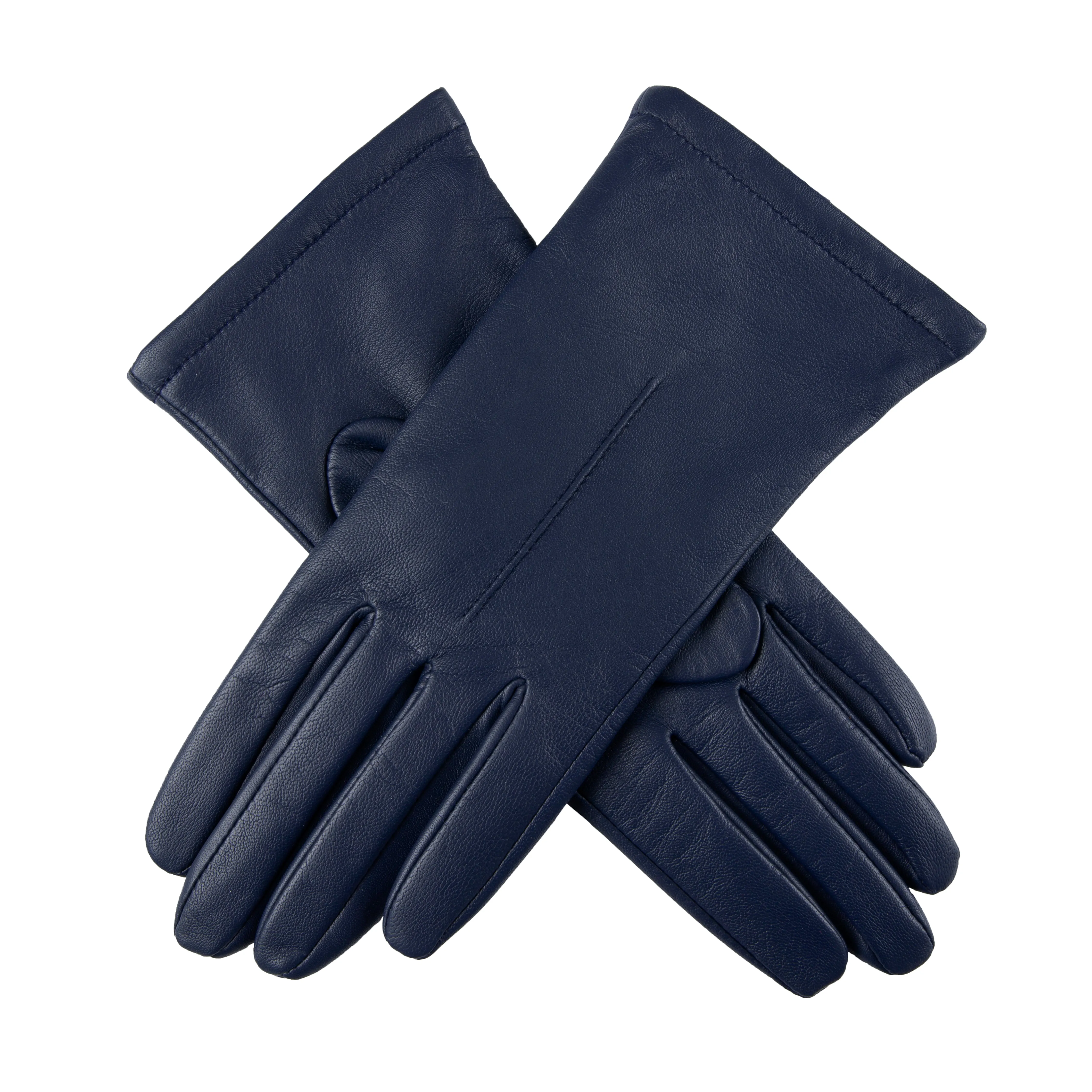 Women's Single-Point Lined Leather Gloves