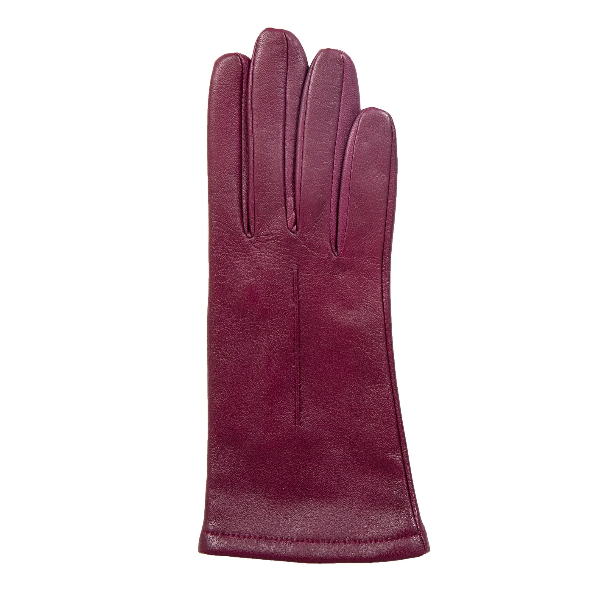 Women's Single-Point Lined Leather Gloves