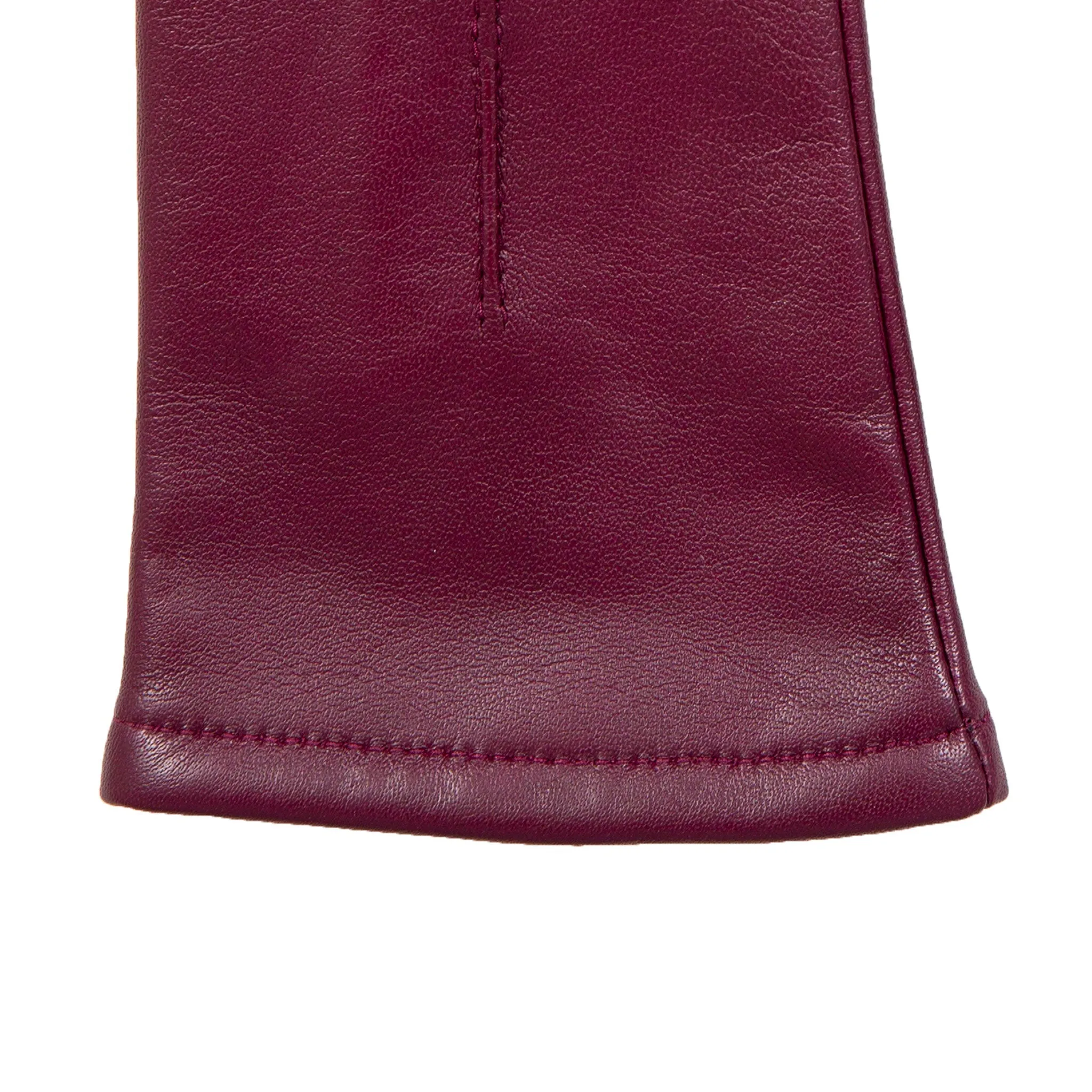 Women's Single-Point Lined Leather Gloves