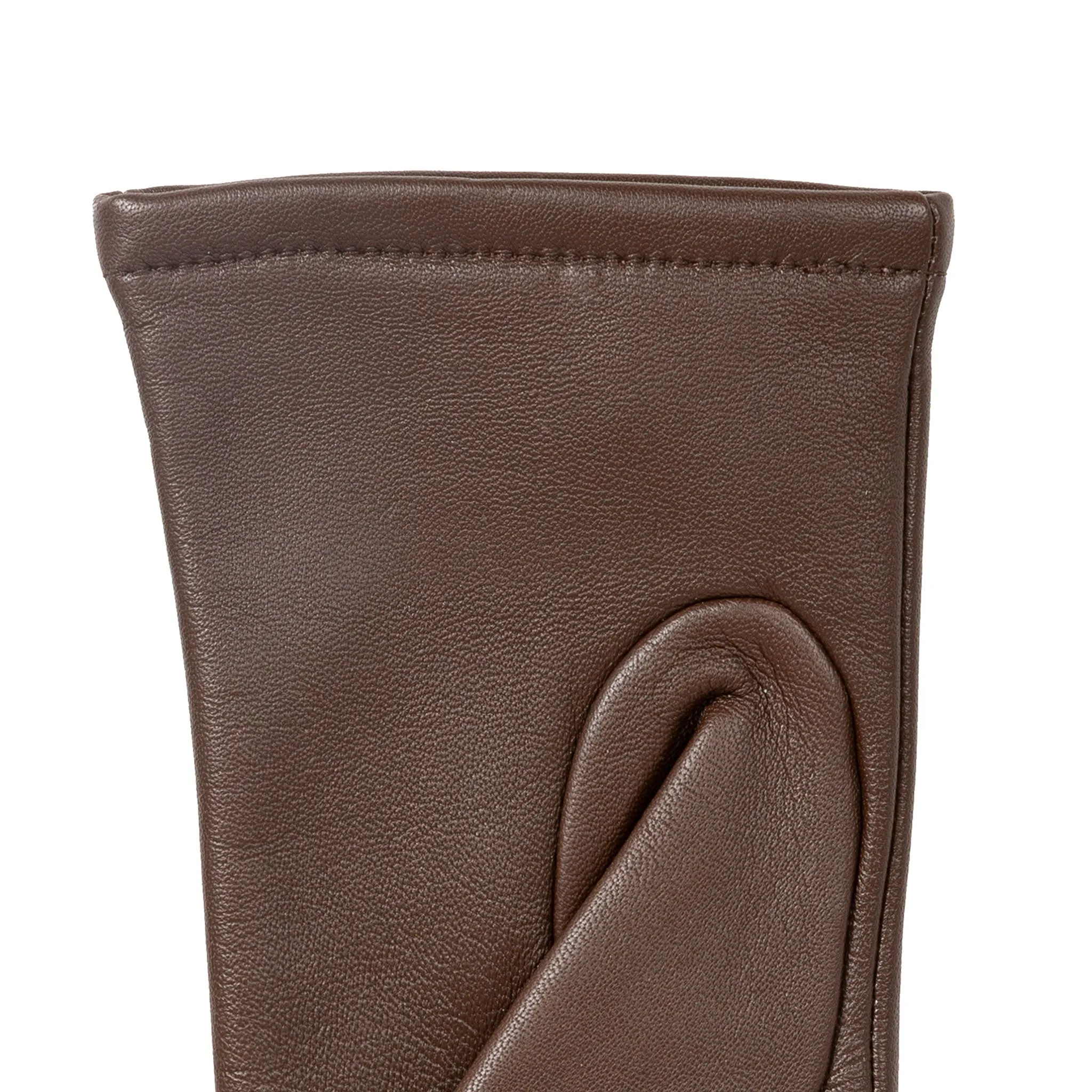 Women's Single-Point Lined Leather Gloves