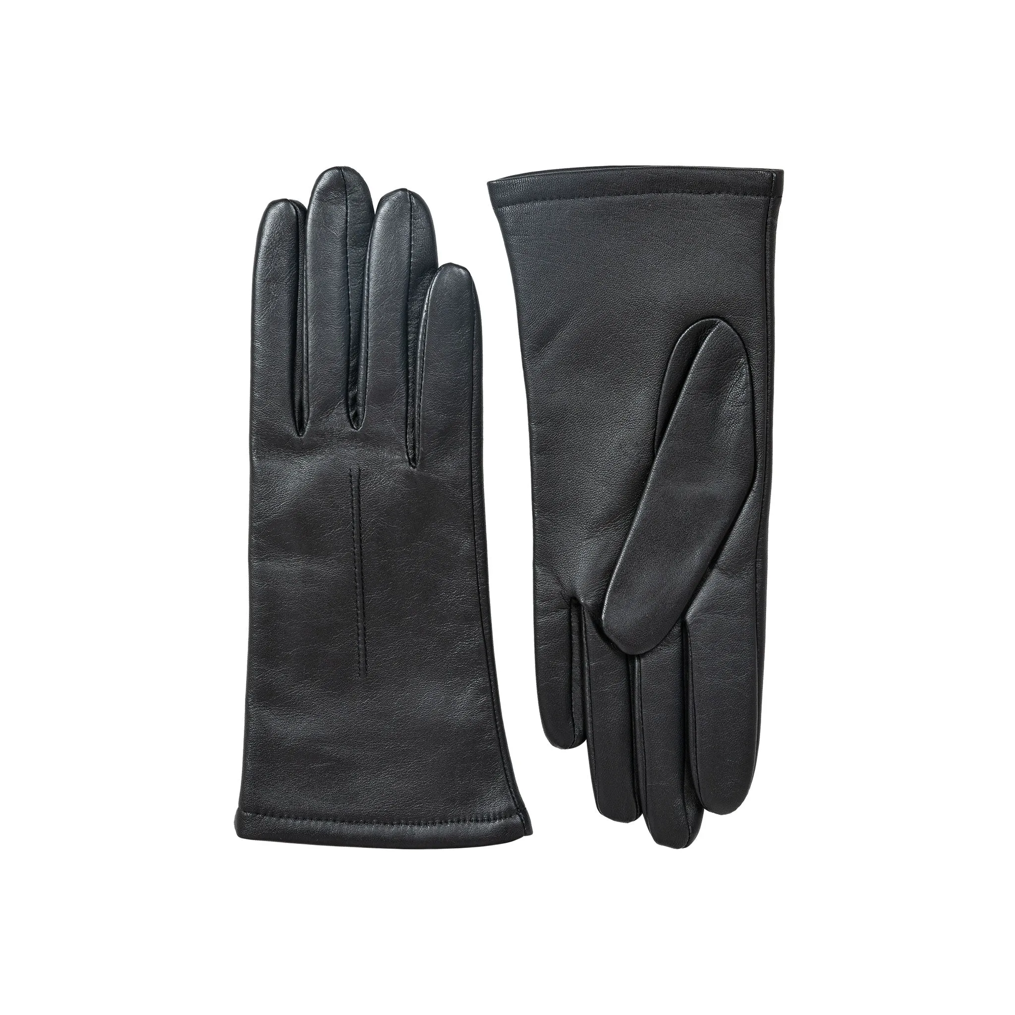 Women's Single-Point Lined Leather Gloves