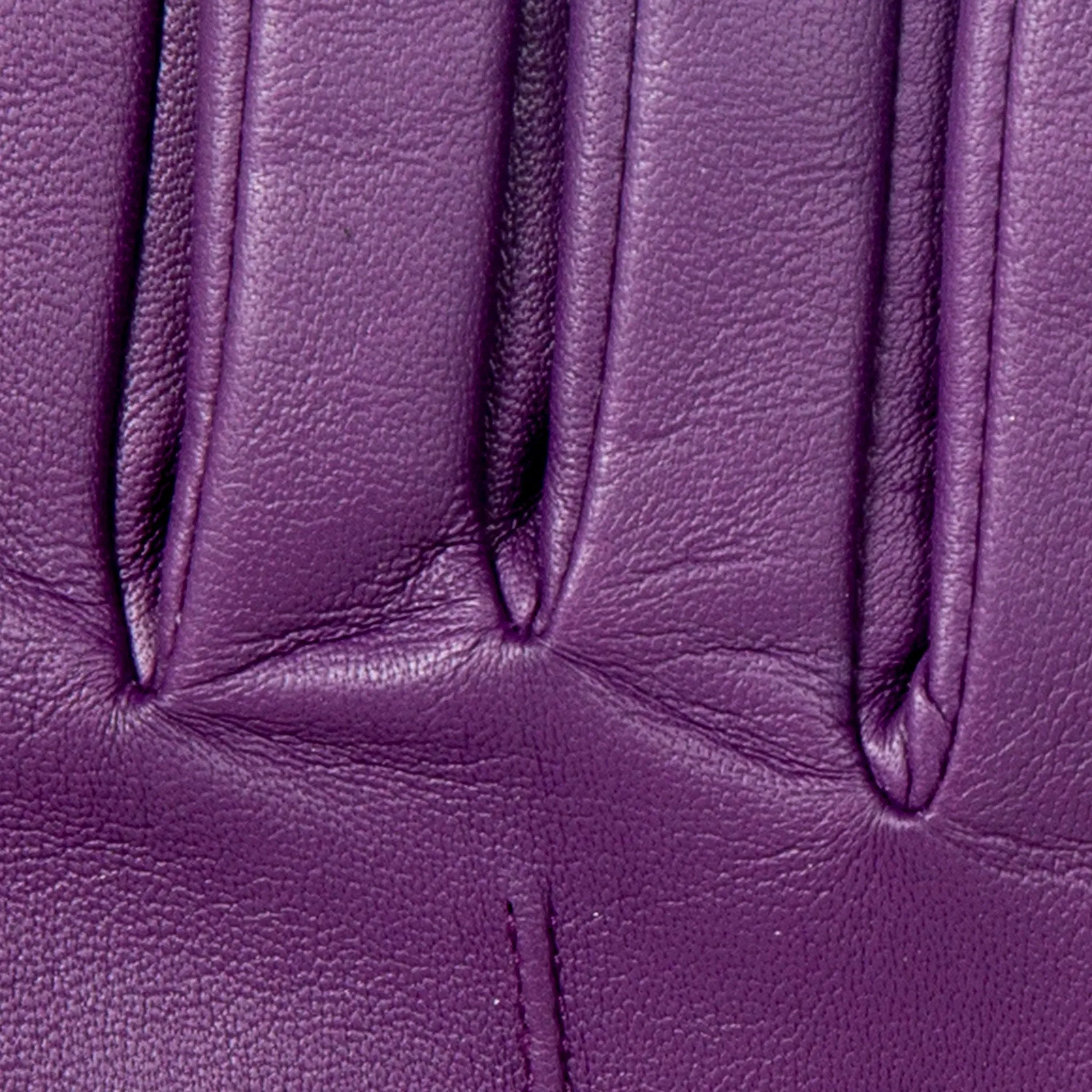 Women's Single-Point Lined Leather Gloves