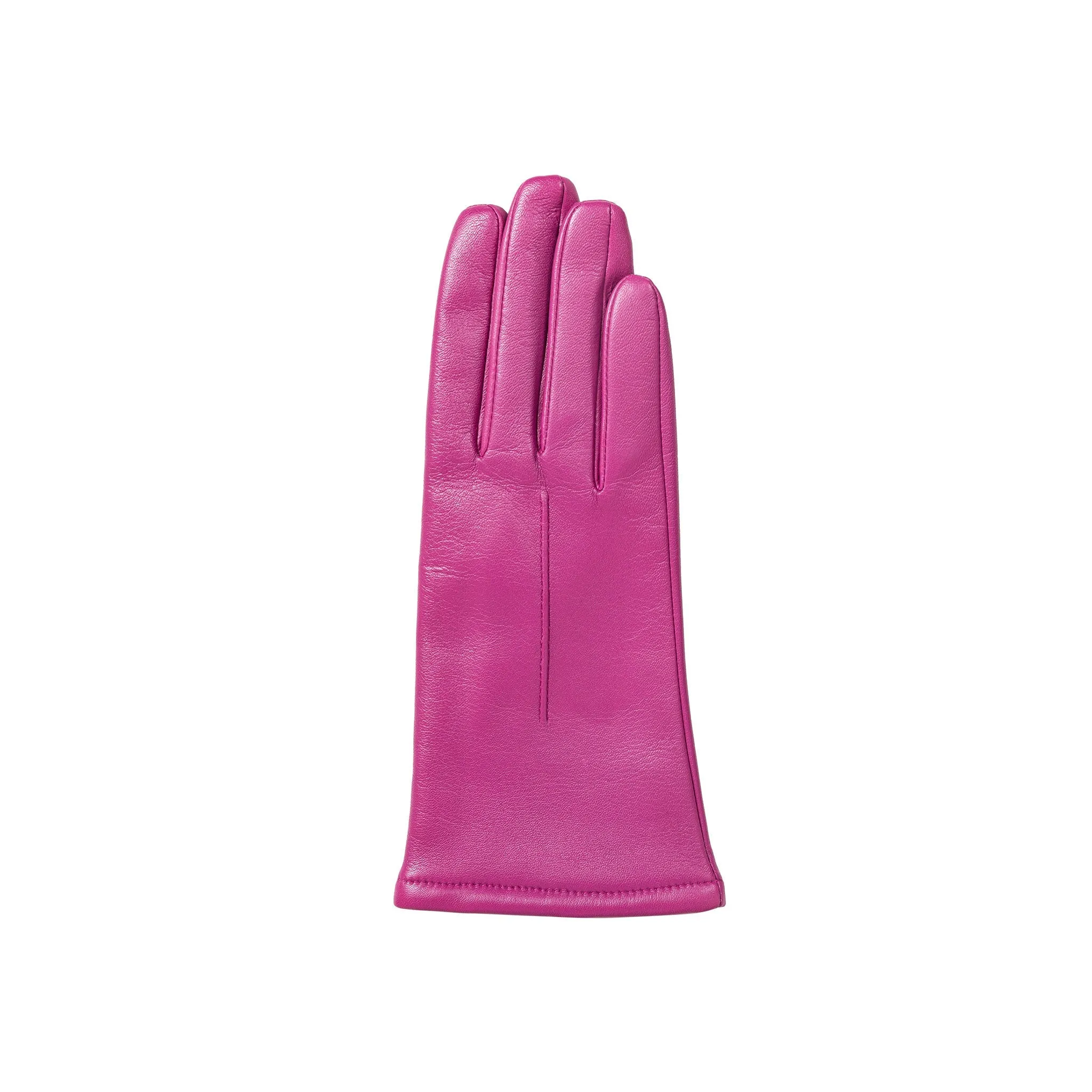 Women's Single-Point Lined Leather Gloves