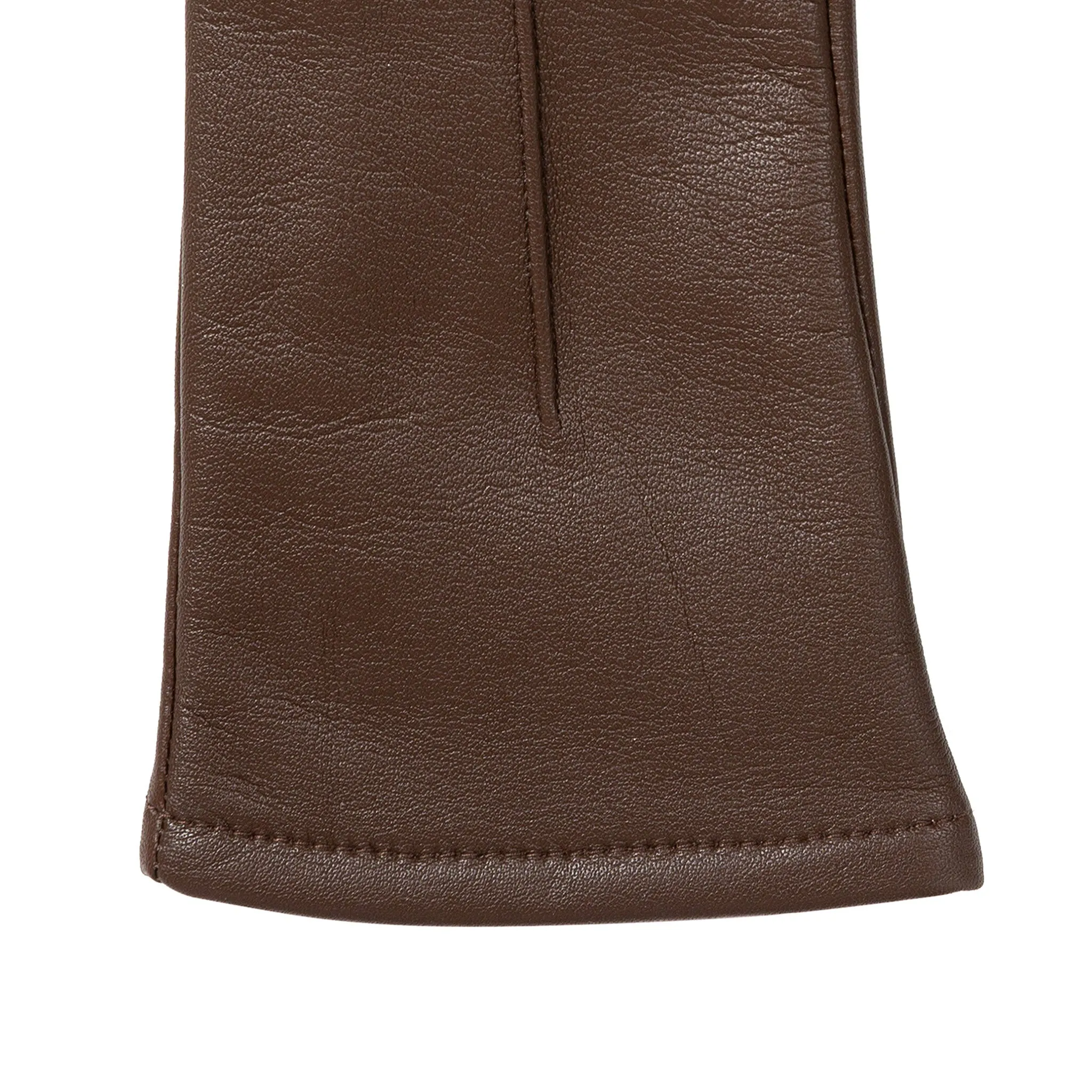 Women's Single-Point Lined Leather Gloves