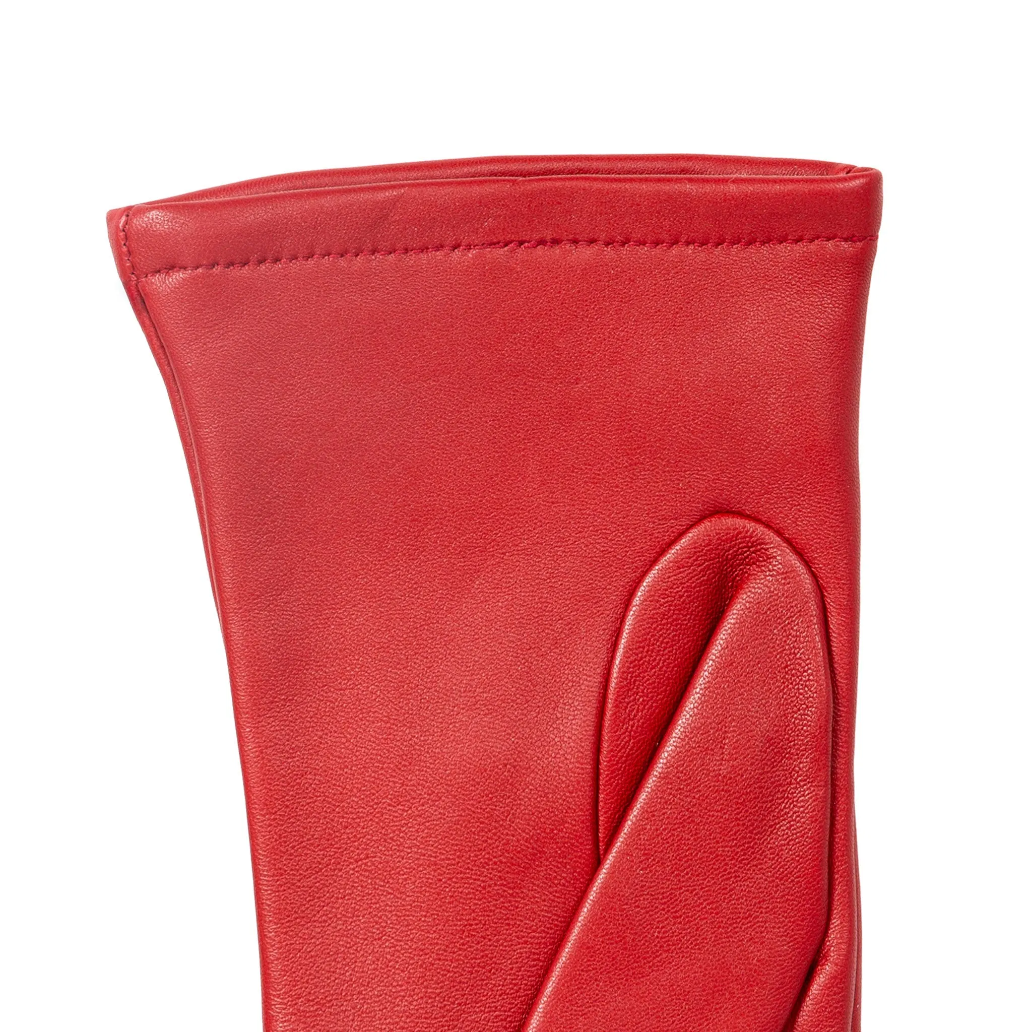 Women's Single-Point Lined Leather Gloves