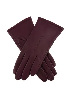 Women's Single-Point Lined Leather Gloves