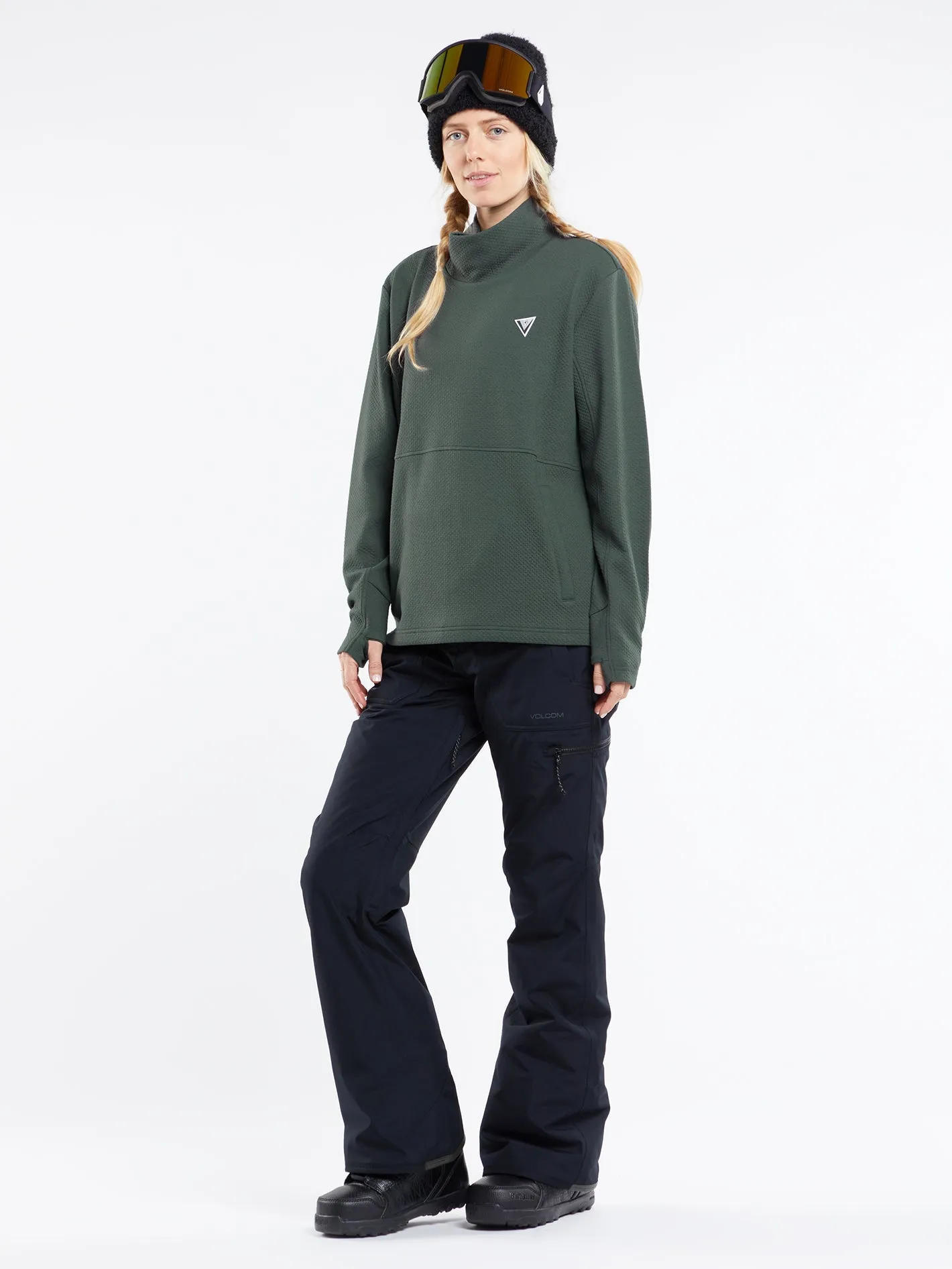 Womens Tech Pullover Fleece - Eucalyptus