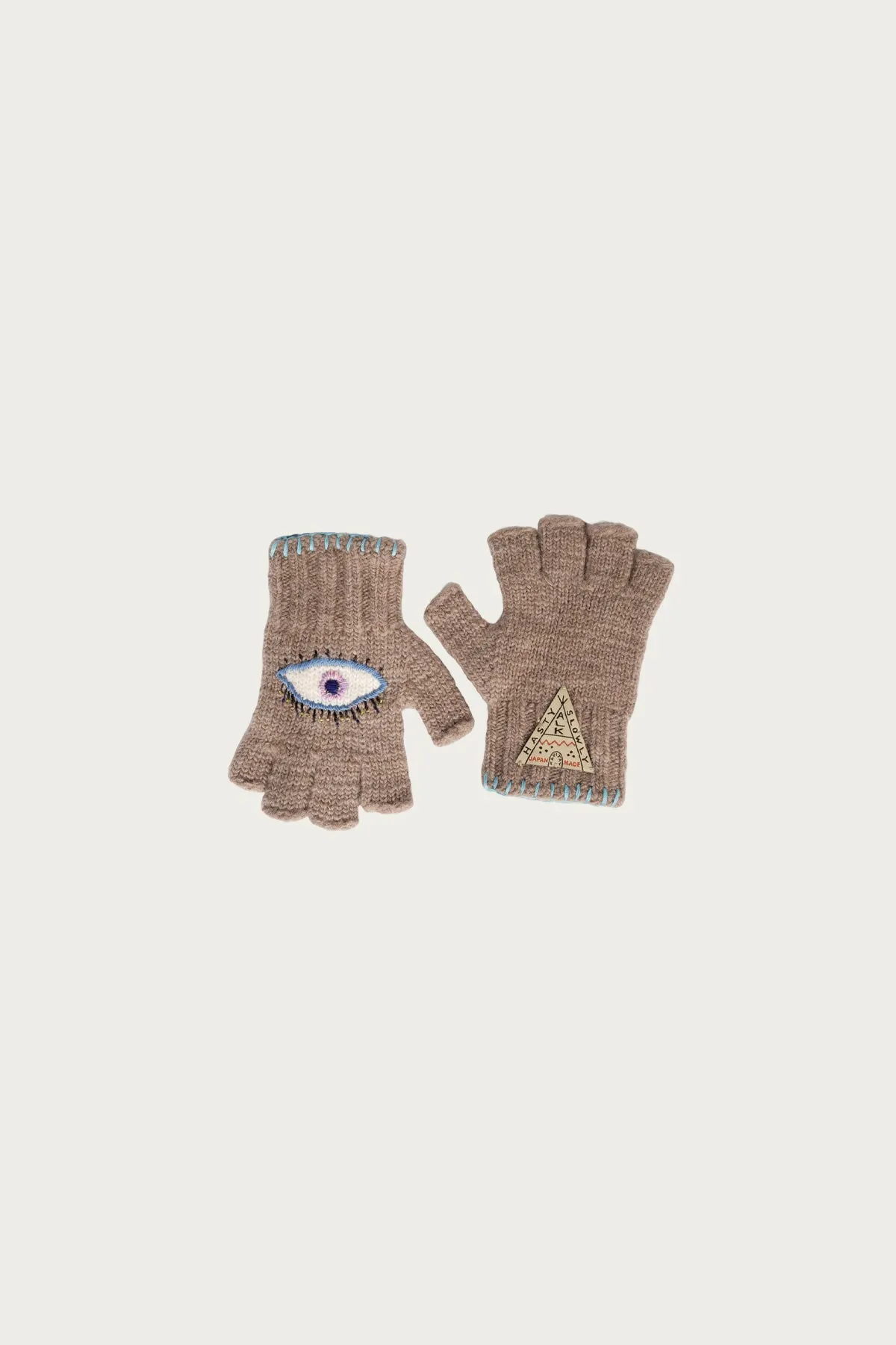 Wool FOLKTALE Gloves(SPEAKEASY) - Greige