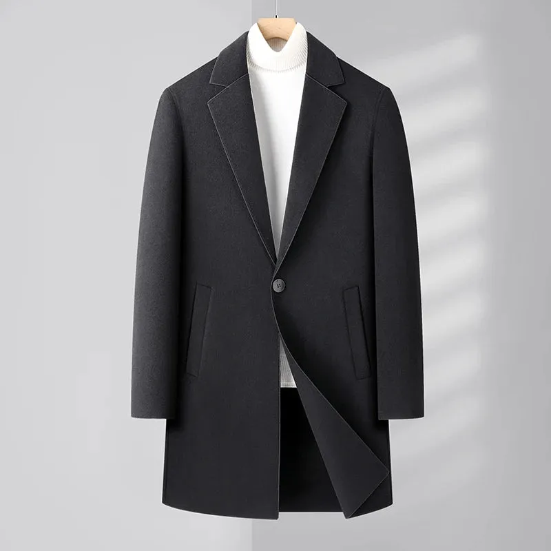 Woolen business long coat