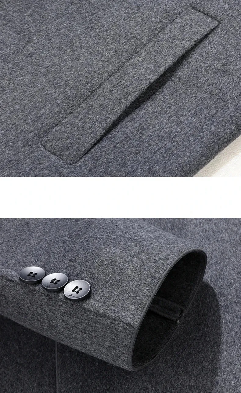 Woolen business long coat