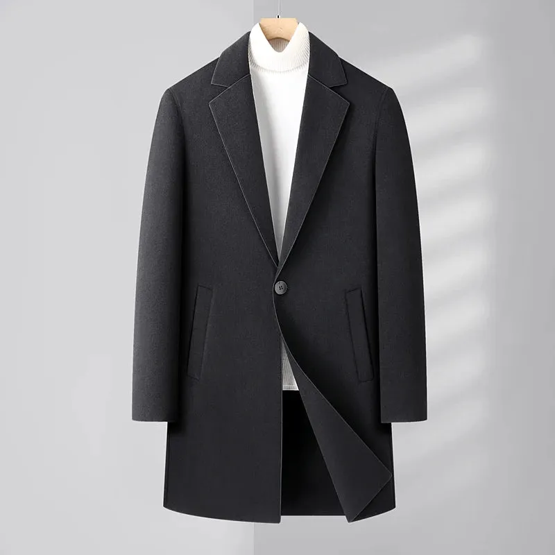 Woolen business long coat