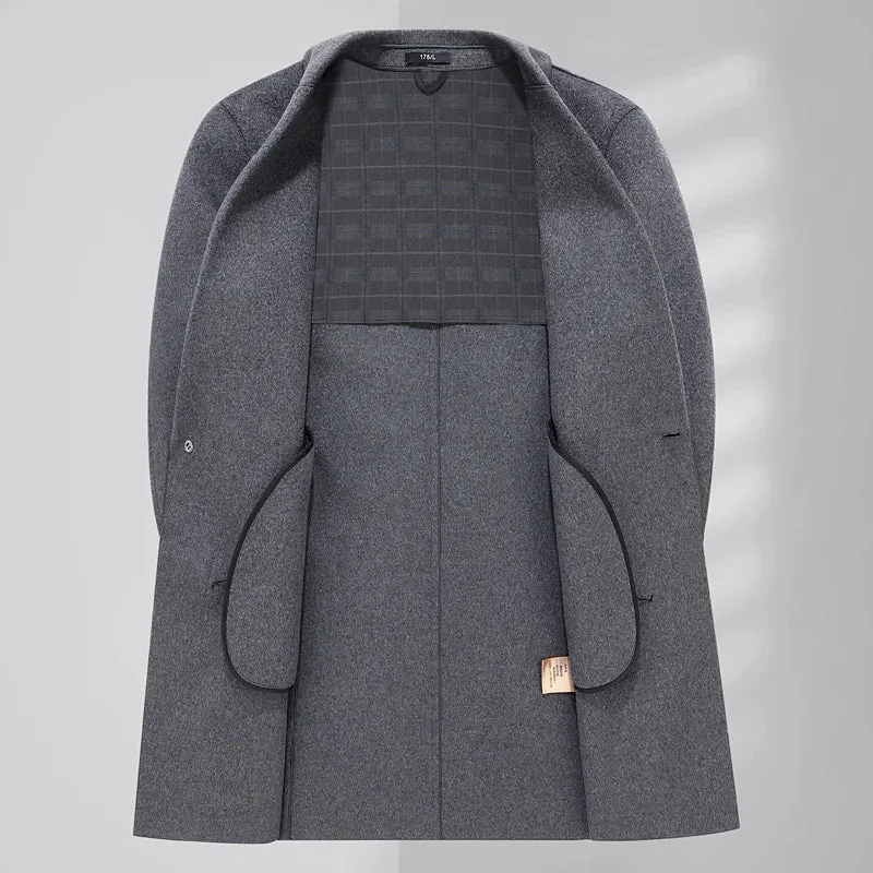 Woolen business long coat