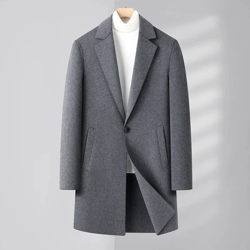 Woolen business long coat