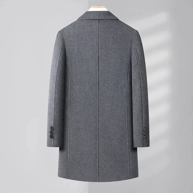 Woolen business long coat